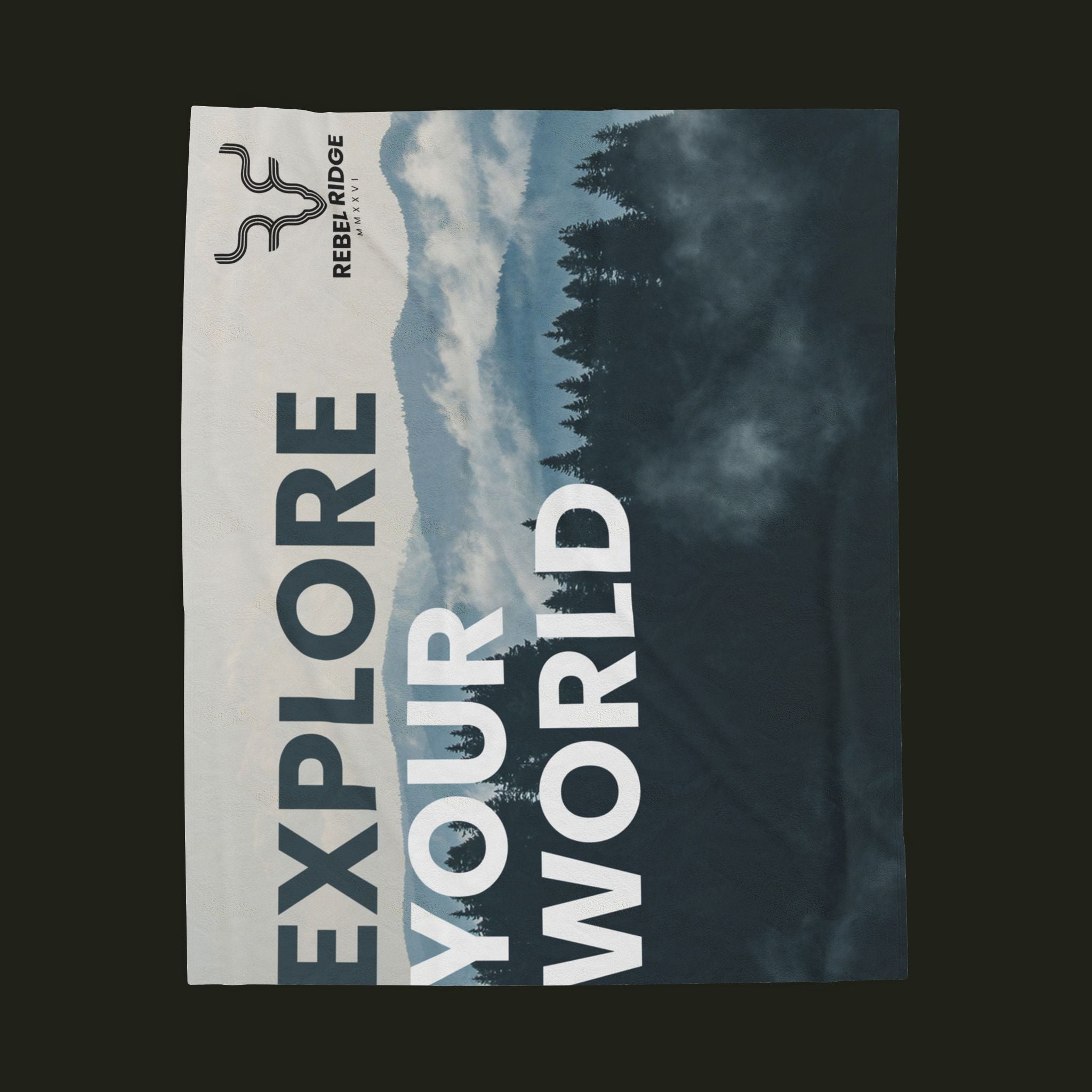 The Ridge "Explore Your World" Throw Blanket