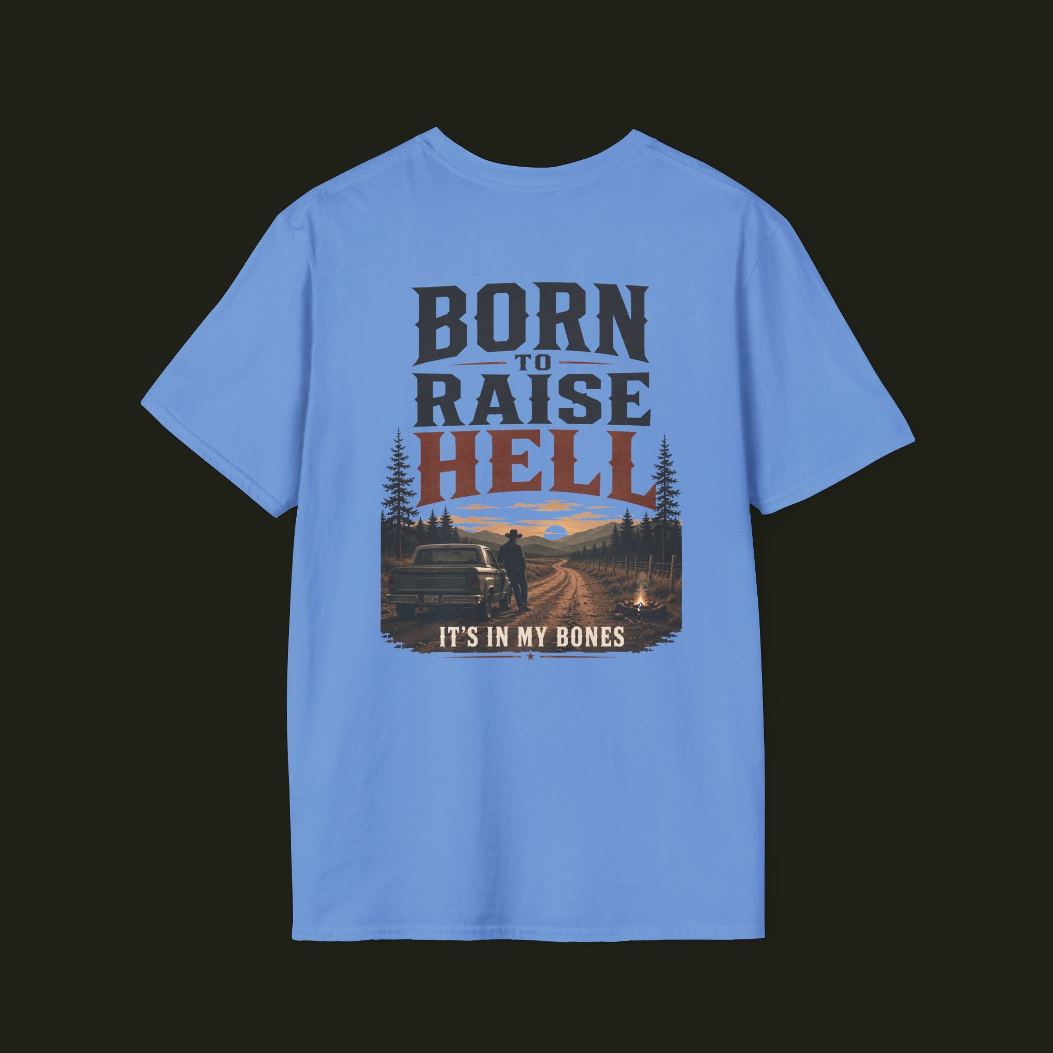Born to Raise Hell — The Digital Cowboy Graphic Tee