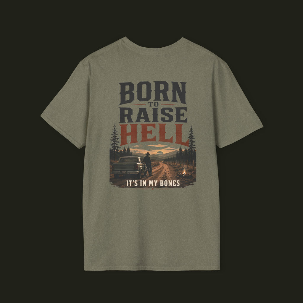Born to Raise Hell — The Digital Cowboy Graphic Tee