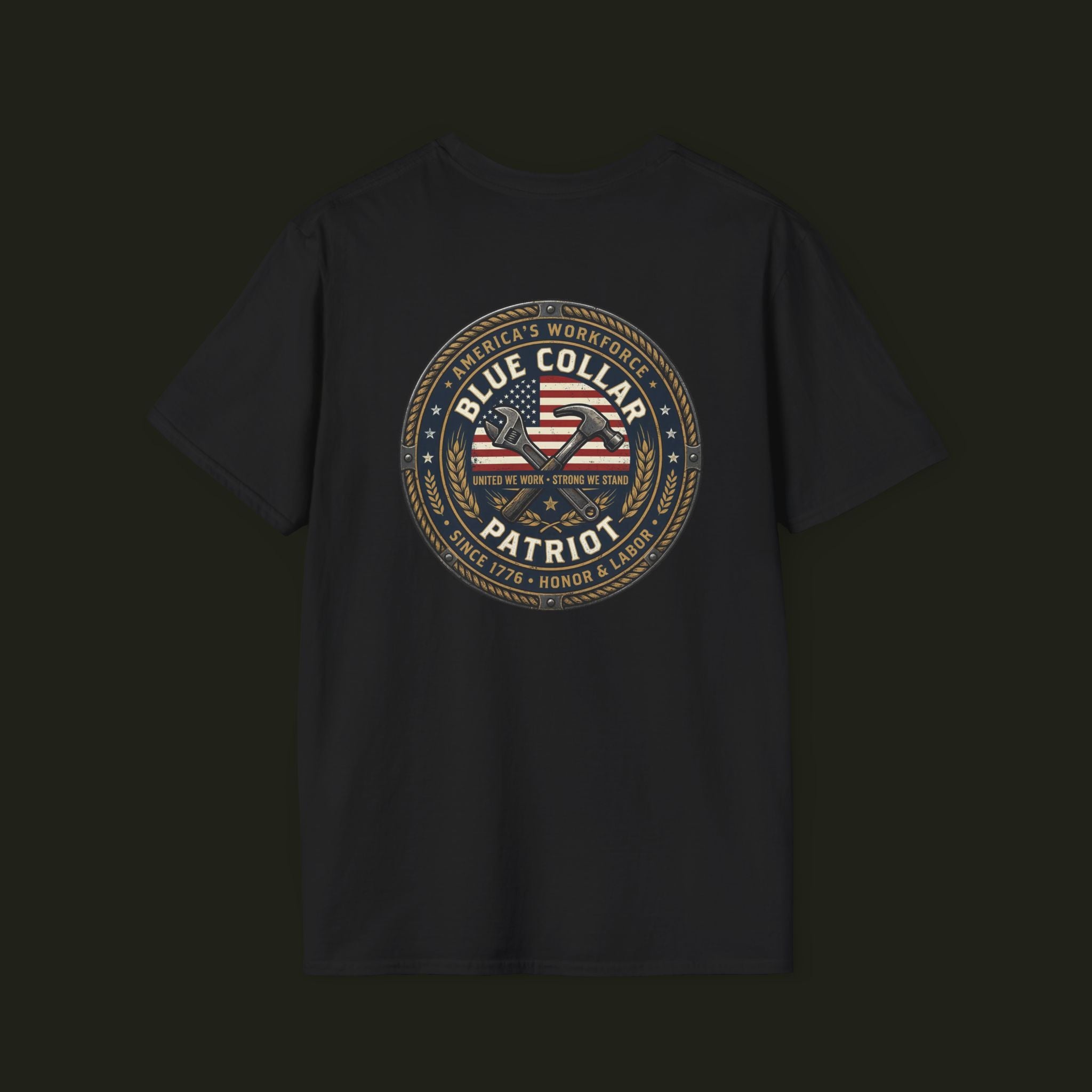 Blue Collar Patriot Graphic Tee