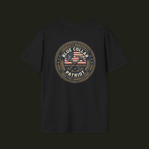 Blue Collar Patriot Graphic Tee