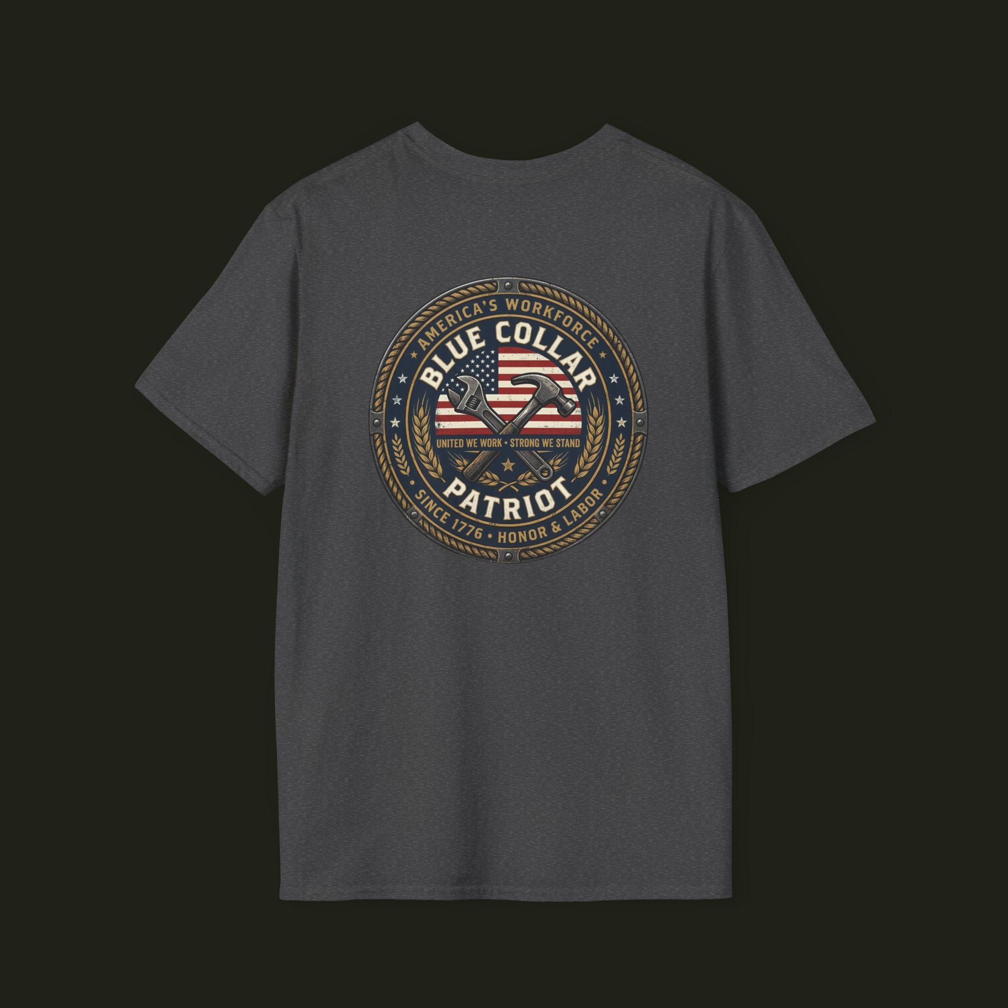 Blue Collar Patriot Graphic Tee