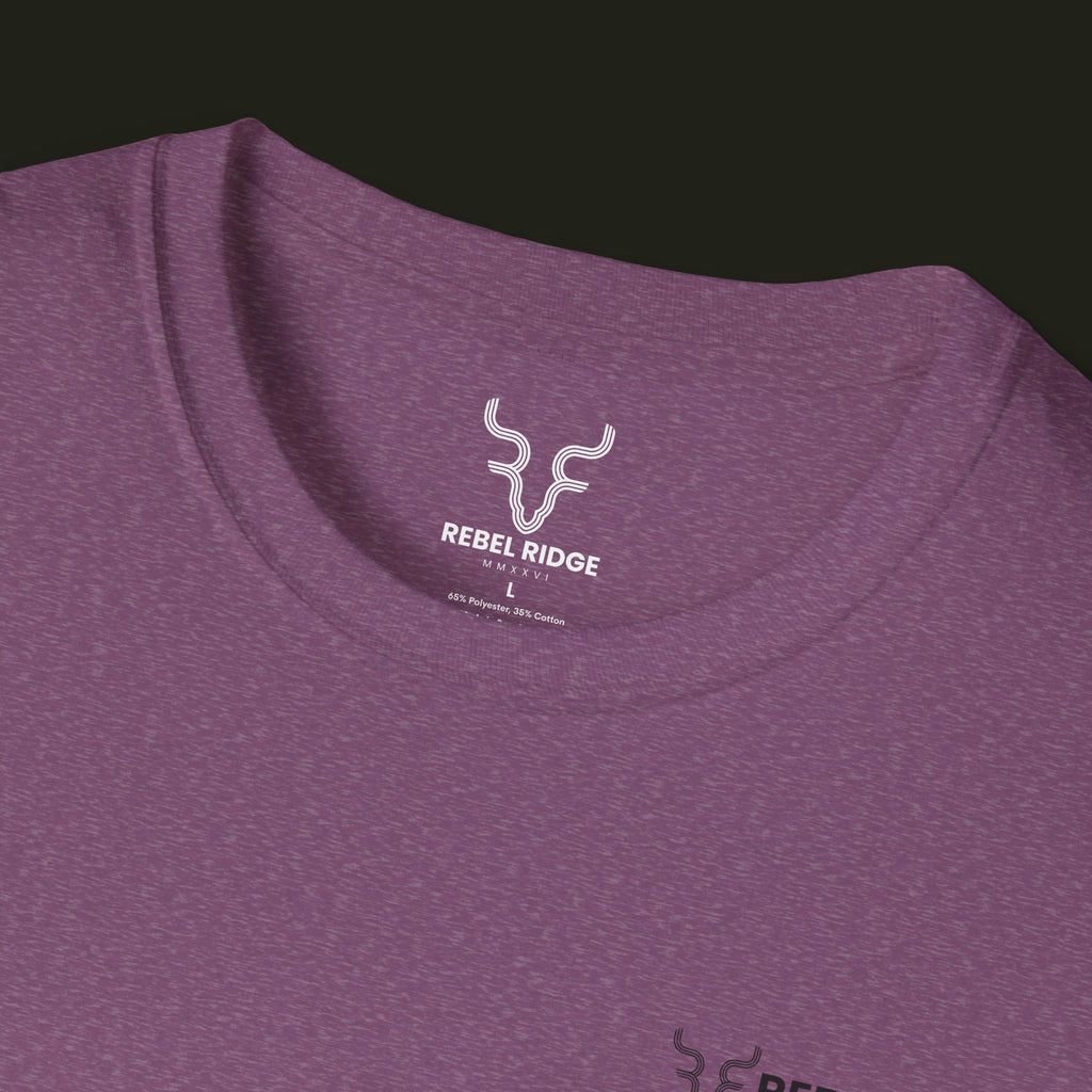 Adventure Hiker T-Shirt — Vibrant Mountain Sunset Backpacking Tee