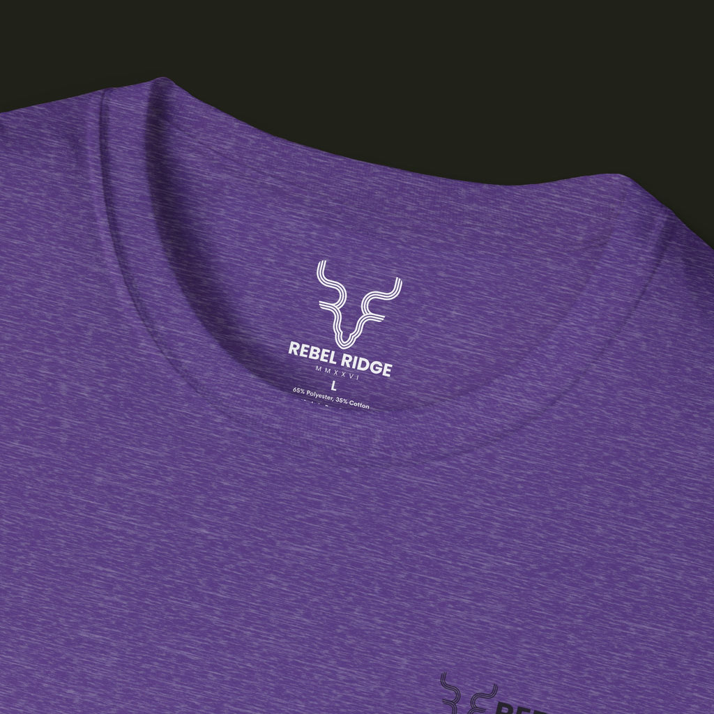 Adventure Hiker T-Shirt — Vibrant Mountain Sunset Backpacking Tee