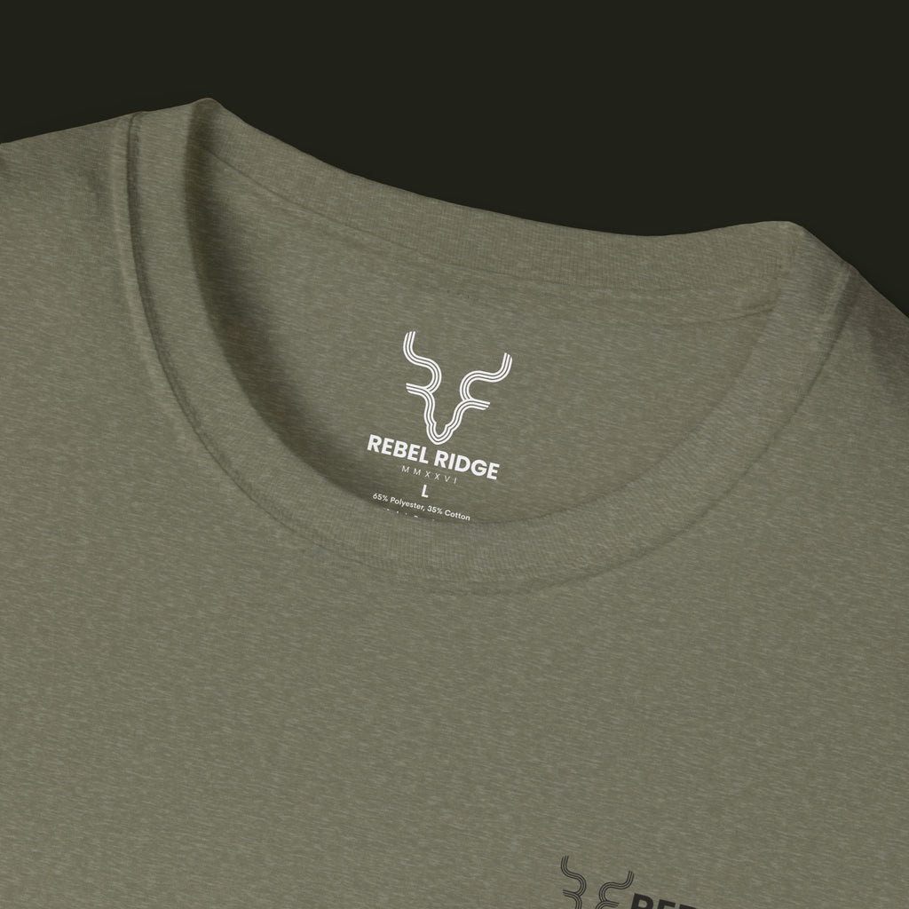 Adventure Hiker T-Shirt — Vibrant Mountain Sunset Backpacking Tee