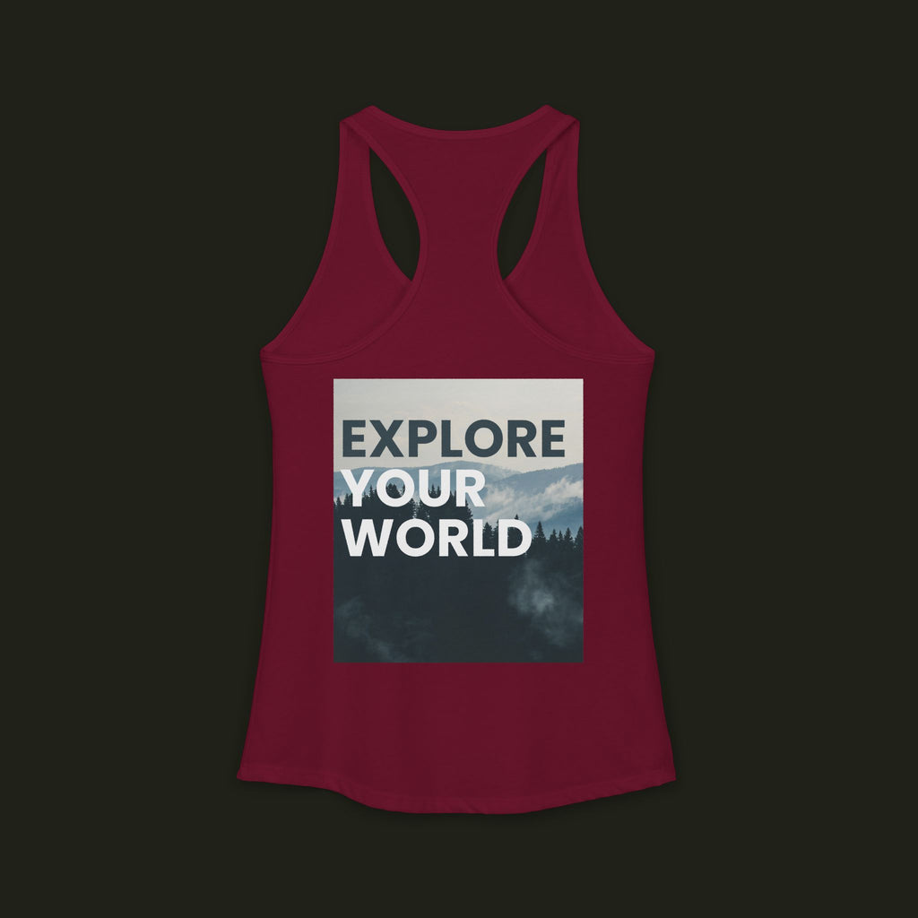 "Explore Your World" Racerback Tank