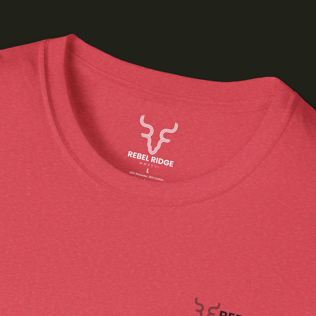 Adventure Hiker T-Shirt — Vibrant Mountain Sunset Backpacking Tee