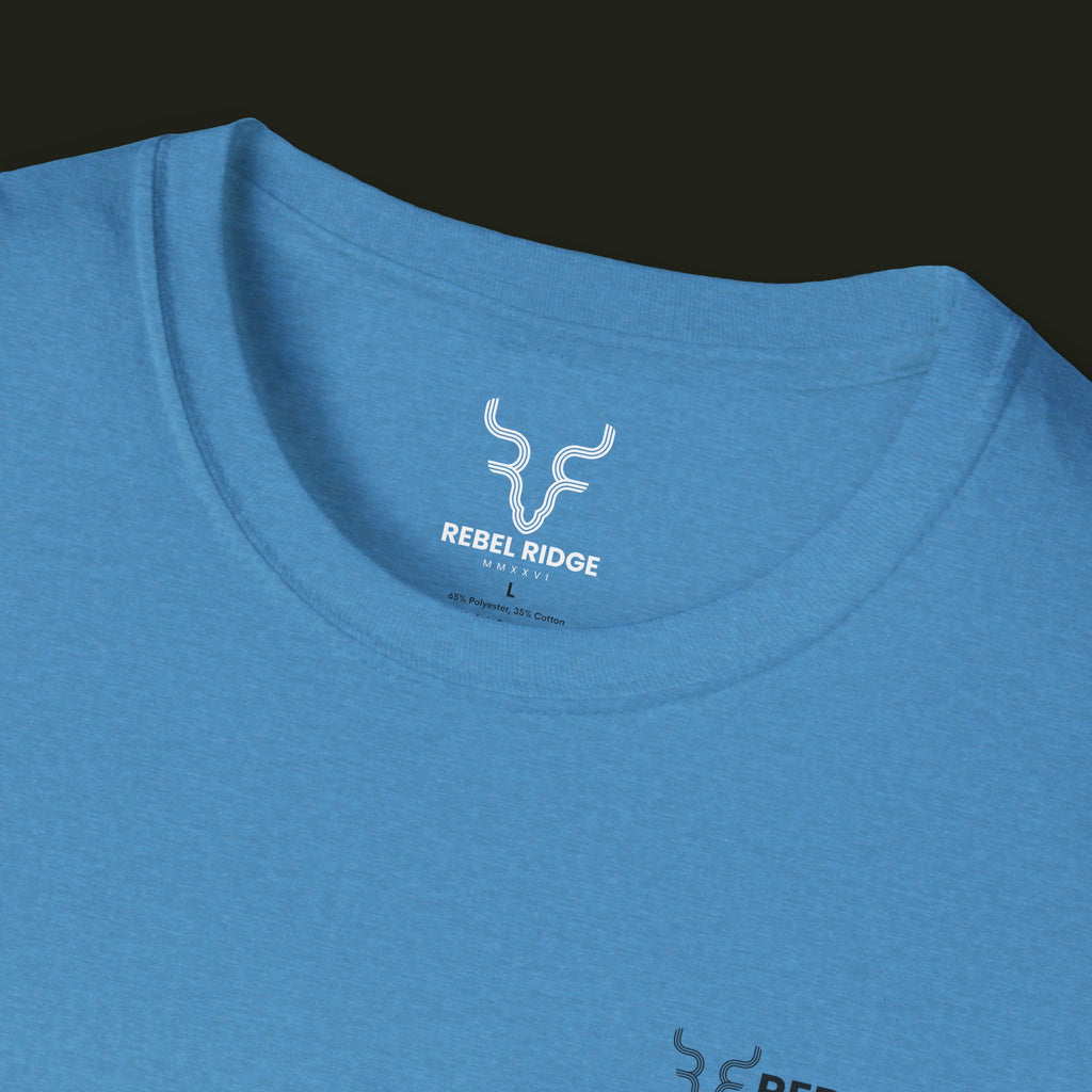 Adventure Hiker T-Shirt — Vibrant Mountain Sunset Backpacking Tee