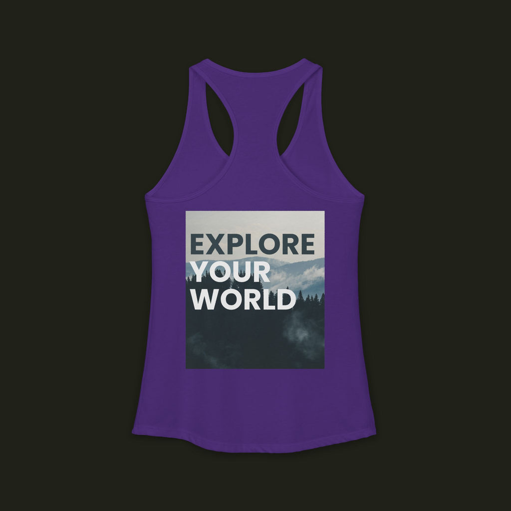 "Explore Your World" Racerback Tank