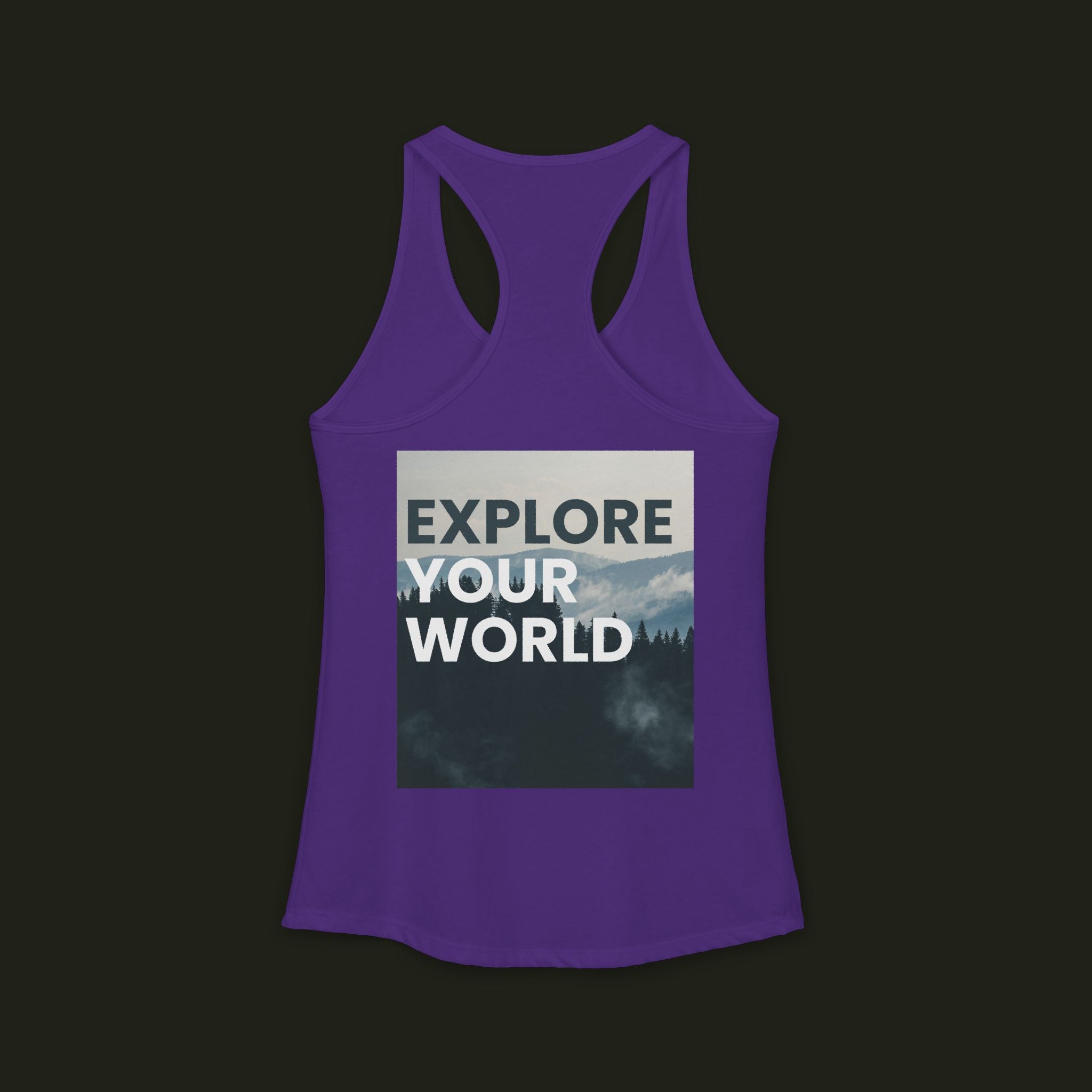 "Explore Your World" Racerback Tank