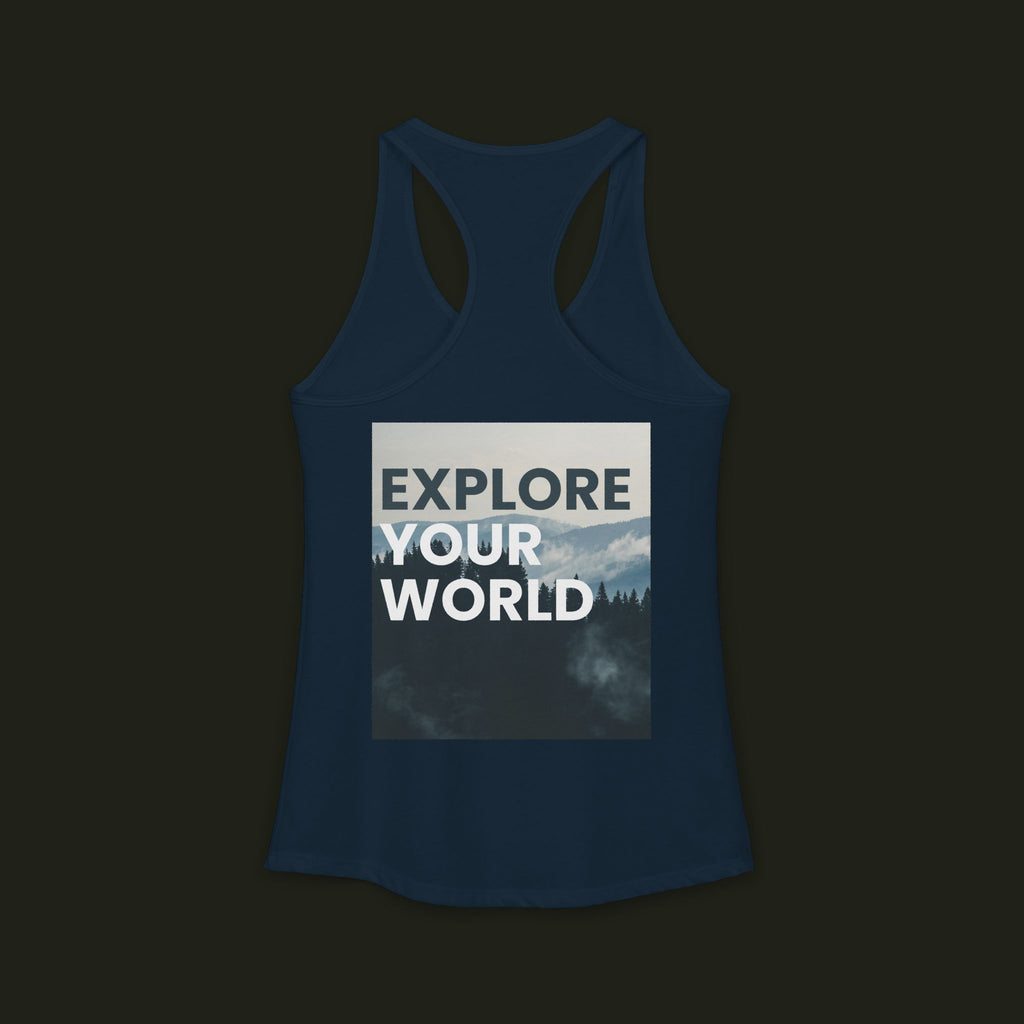 "Explore Your World" Racerback Tank