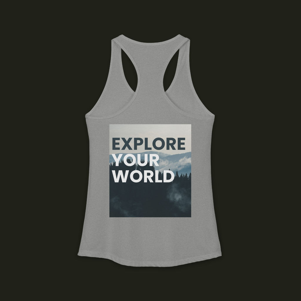 "Explore Your World" Racerback Tank