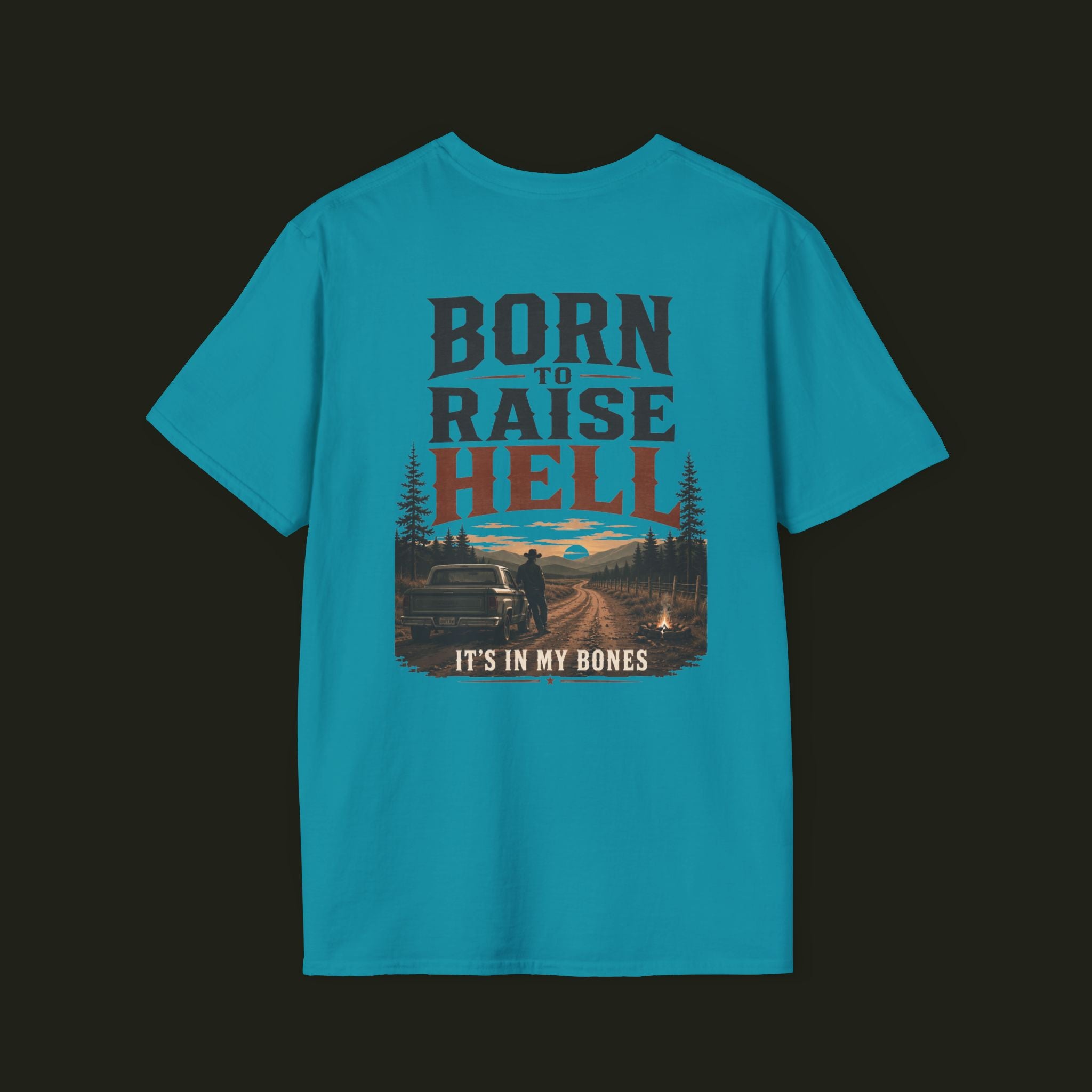 Born to Raise Hell — The Digital Cowboy Graphic Tee