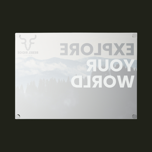 "Explore Your World" Glass Cutting Board