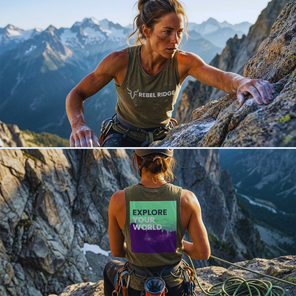 Rebel Ridge "Explore Your World" Stonewash Tank