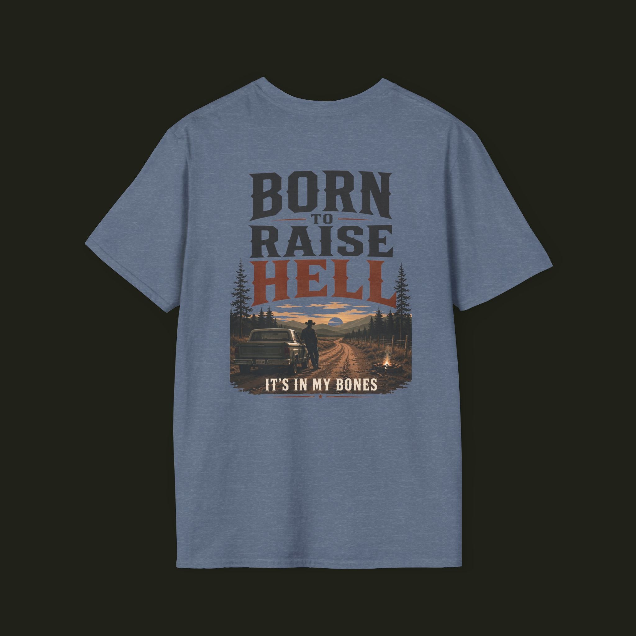 Born to Raise Hell — The Digital Cowboy Graphic Tee