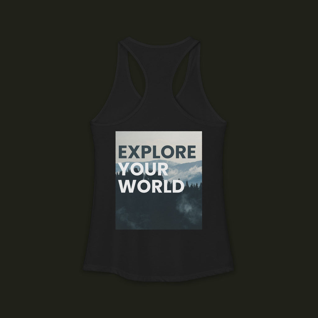 "Explore Your World" Racerback Tank