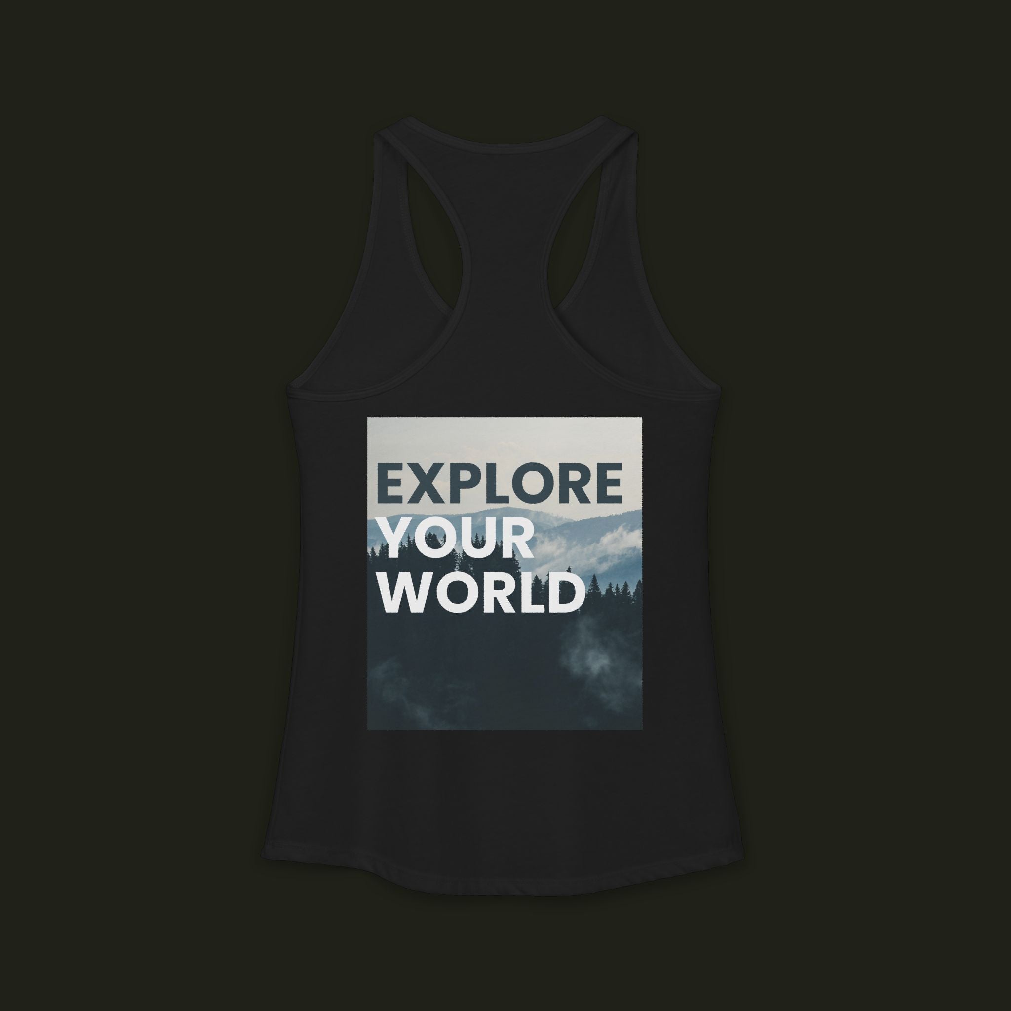 "Explore Your World" Racerback Tank
