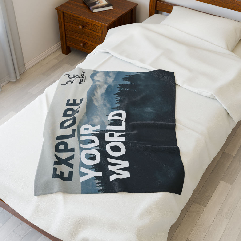 The Ridge "Explore Your World" Throw Blanket