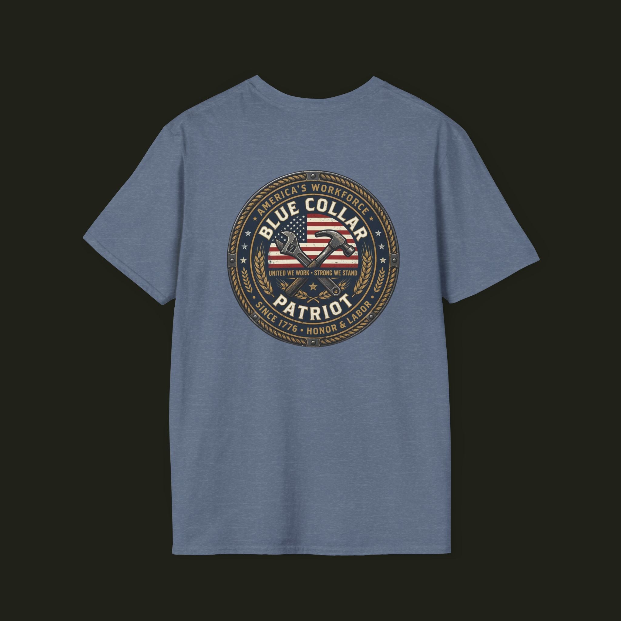 Blue Collar Patriot Graphic Tee