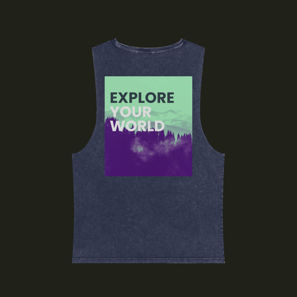 Rebel Ridge "Explore Your World" Stonewash Tank