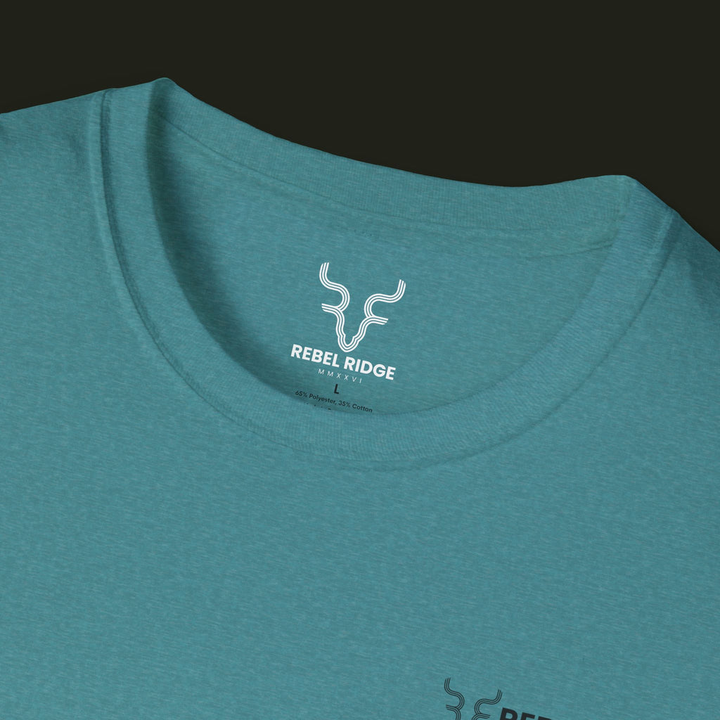 Adventure Hiker T-Shirt — Vibrant Mountain Sunset Backpacking Tee