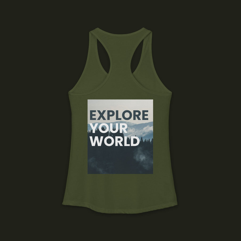 "Explore Your World" Racerback Tank