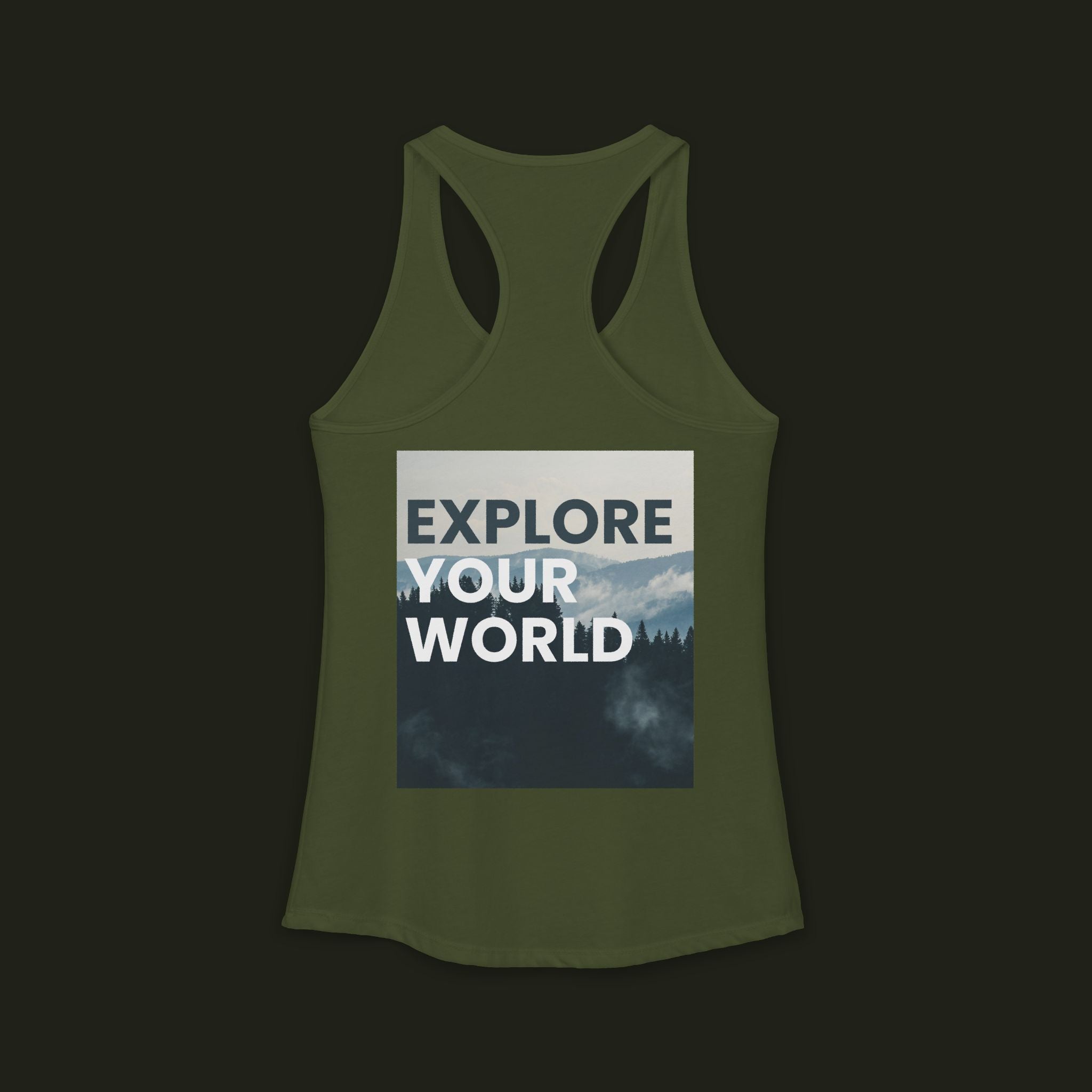 "Explore Your World" Racerback Tank