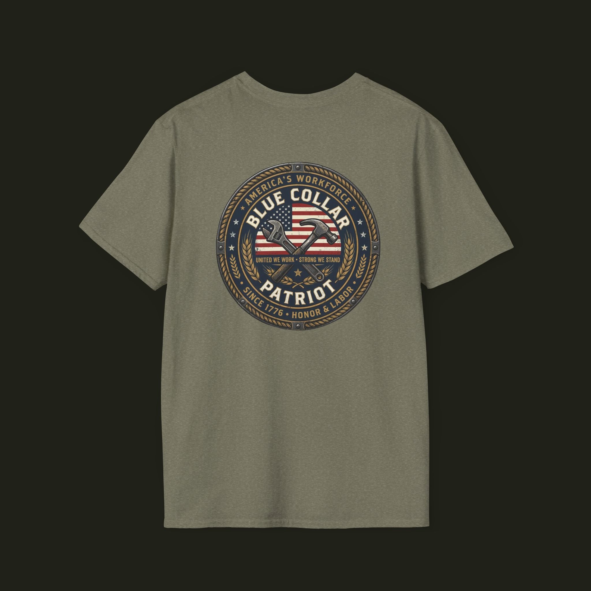 Blue Collar Patriot Graphic Tee