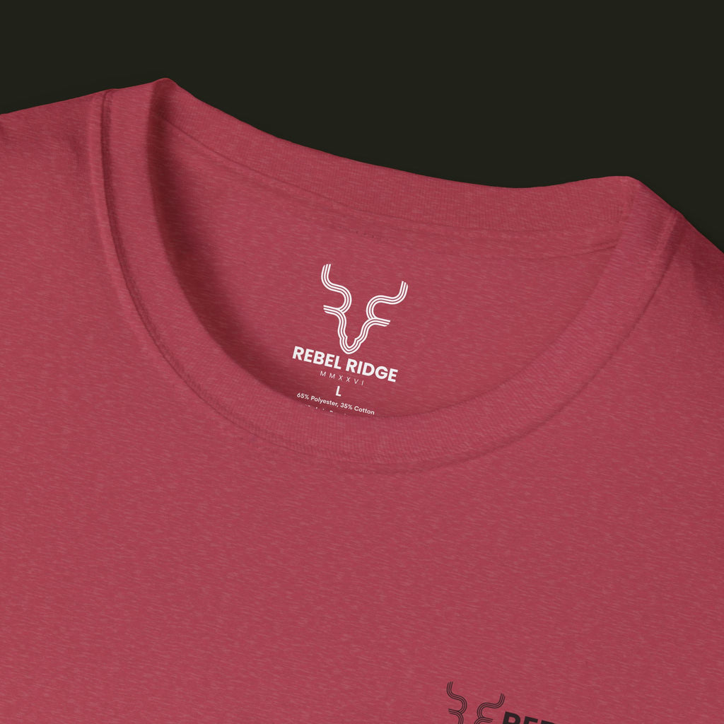 Adventure Hiker T-Shirt — Vibrant Mountain Sunset Backpacking Tee