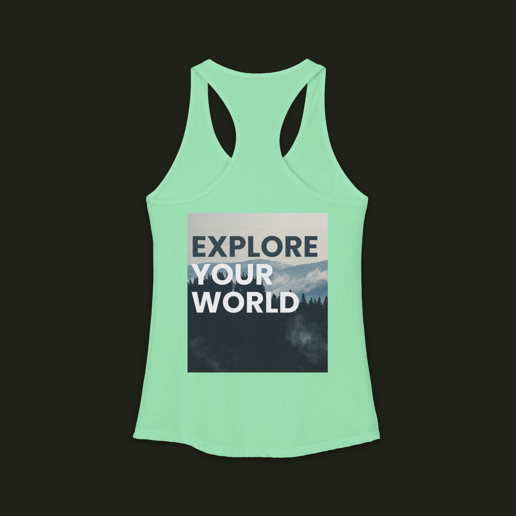 "Explore Your World" Racerback Tank