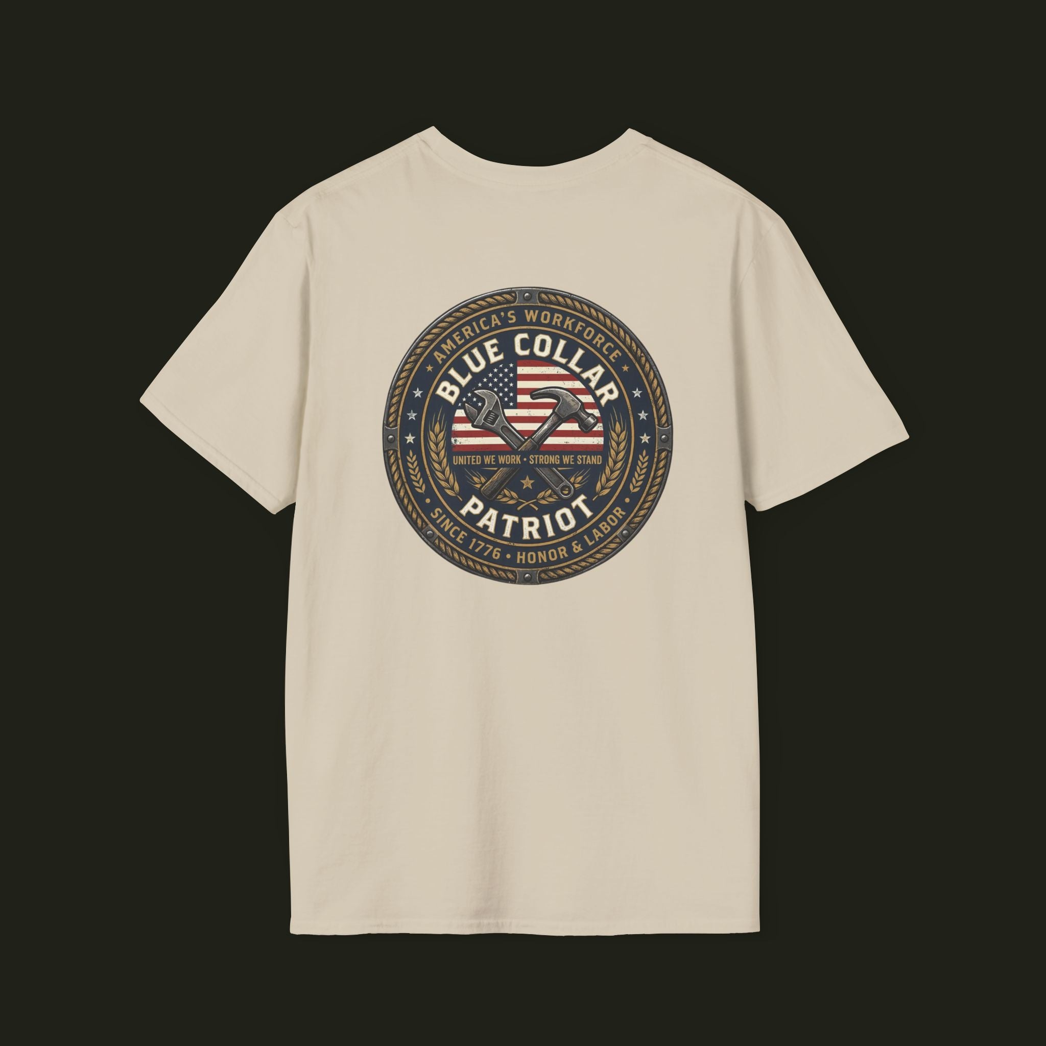 Blue Collar Patriot Graphic Tee