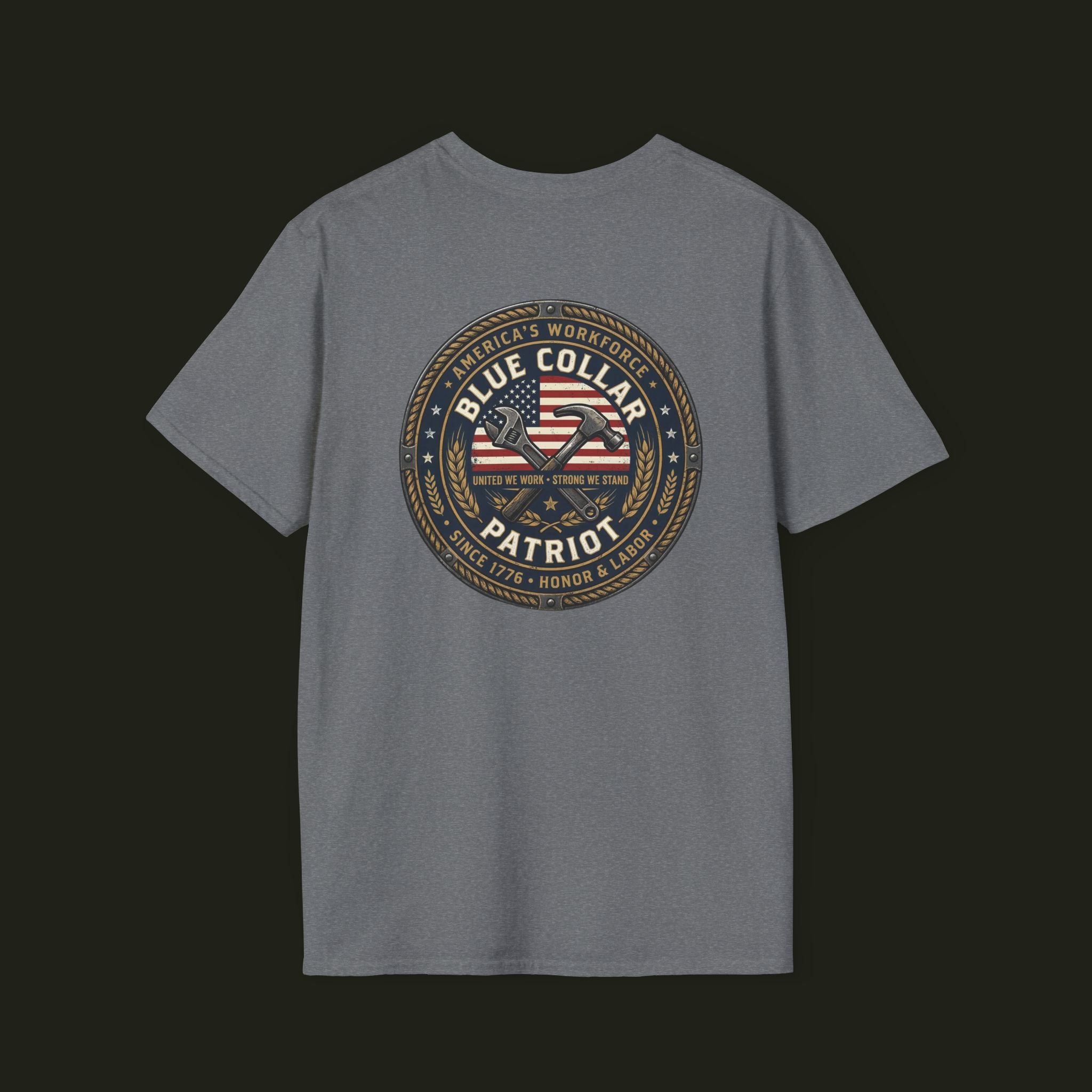 Blue Collar Patriot Graphic Tee