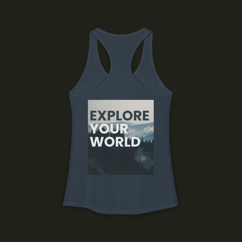 "Explore Your World" Racerback Tank
