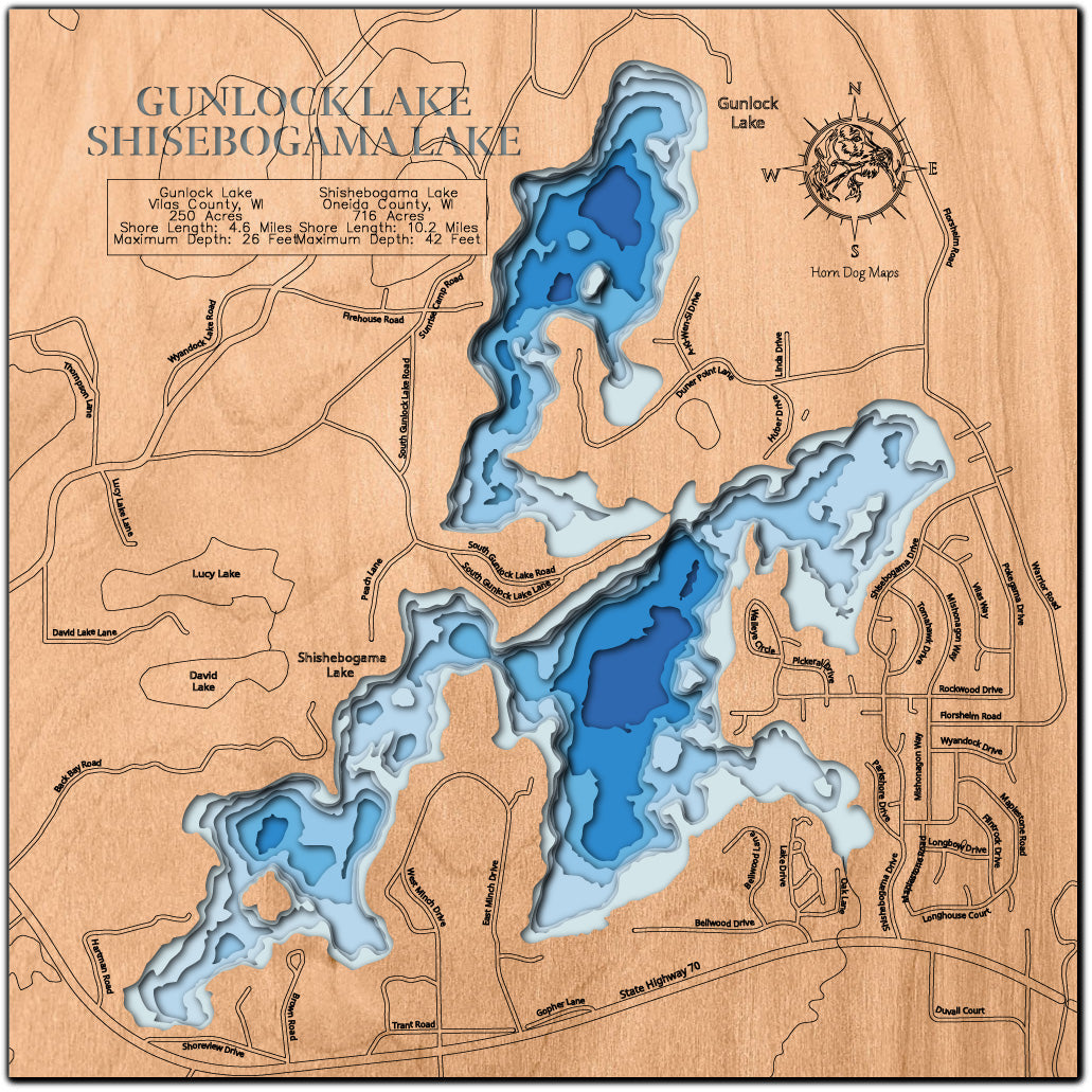 Gunlock (Vilas) and Shishebogama (Oneida)