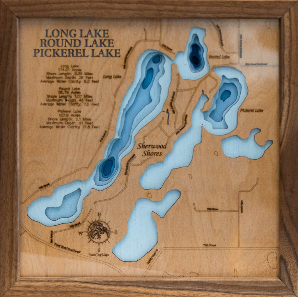 Long, Round, and Pickerel (Sherburne)