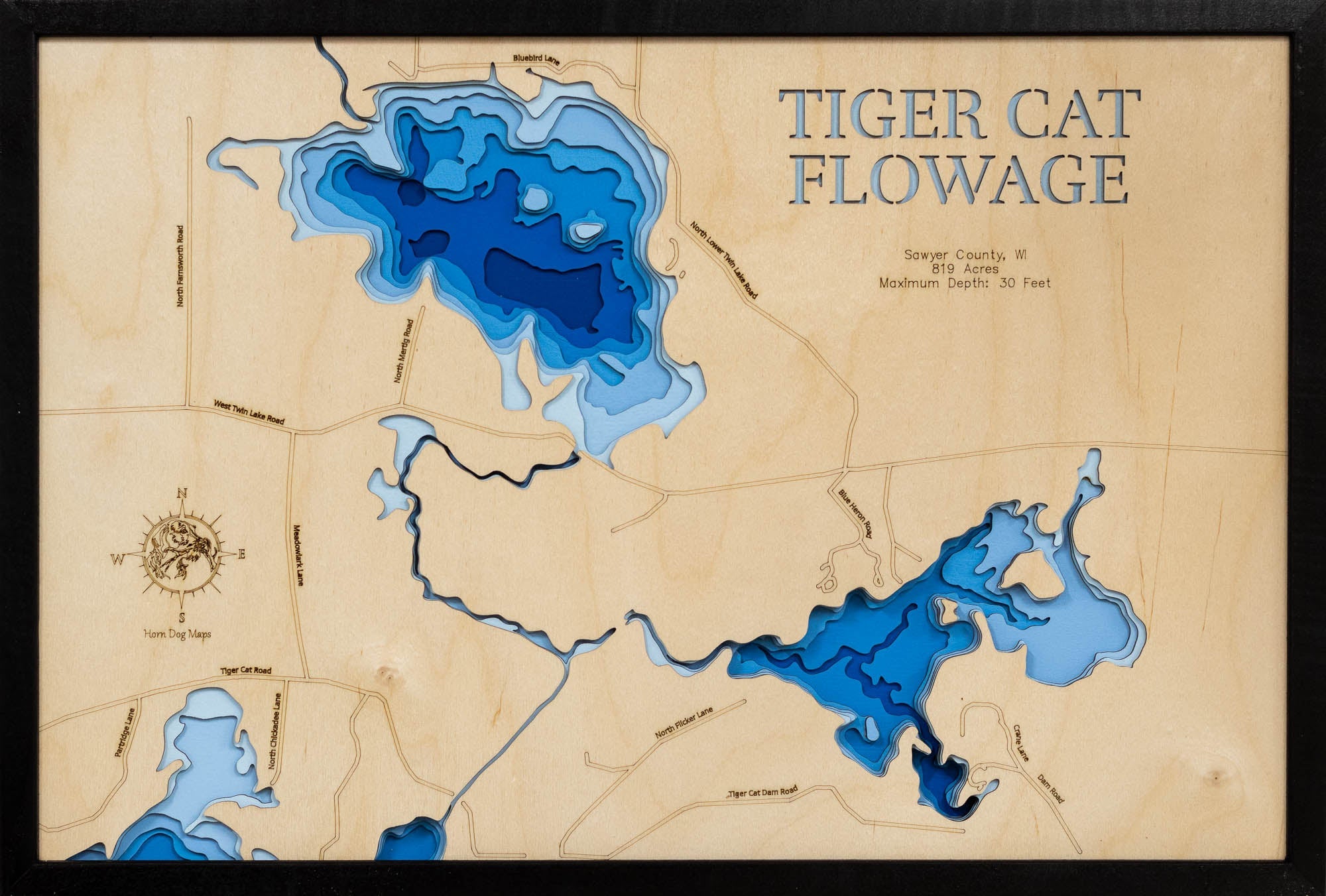 Tiger Cat Flowage (Upper and Lower Twin Lakes, Sawyer County)
